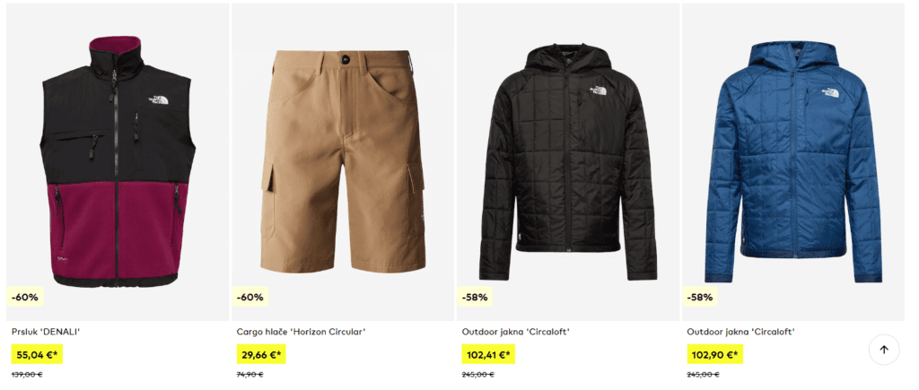 NorthFace outlet