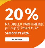 Muller 20% na odjelu parfumerije (iznad 15€)